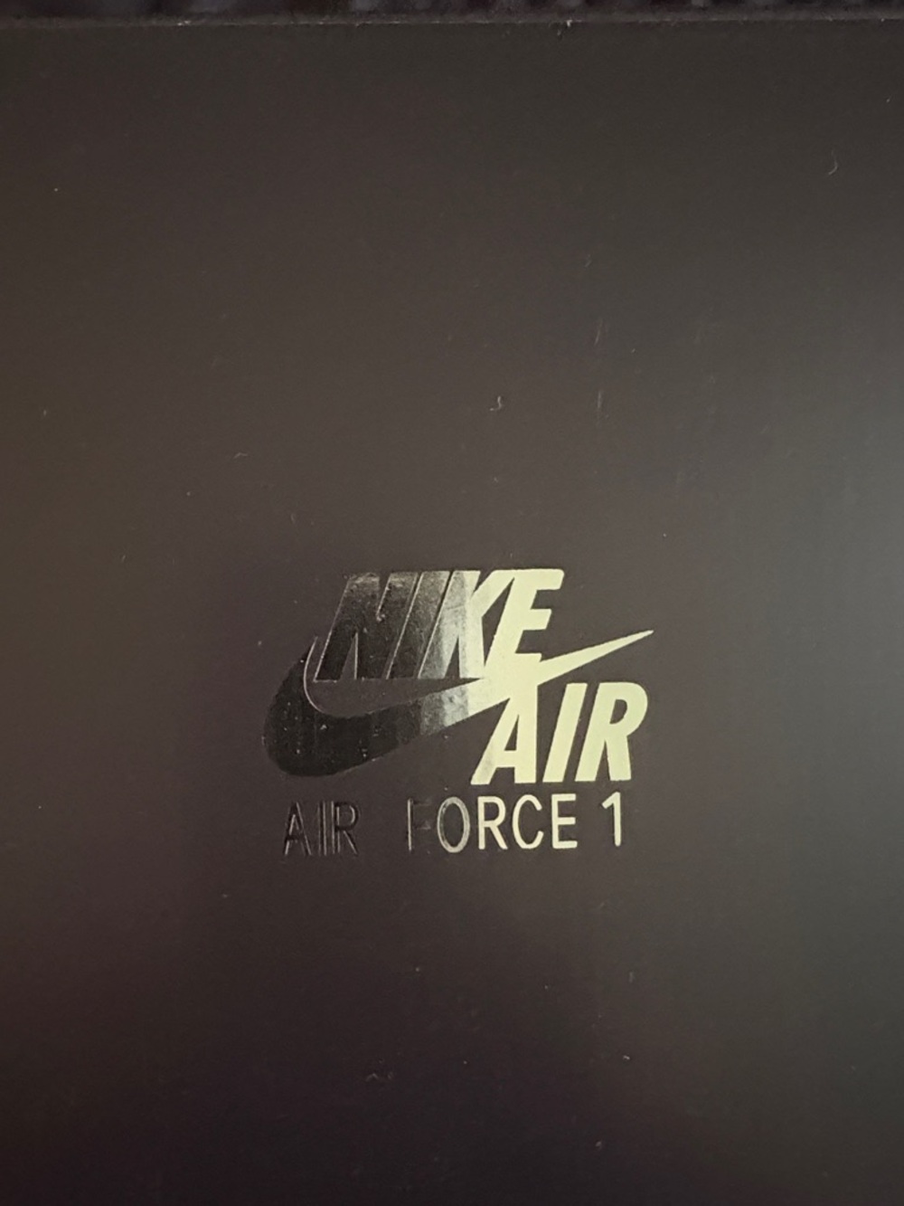 Nike Black Box with Metallic Silver Nike Air Logo